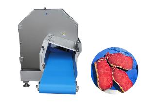 Wholesale Adjustable Cutting Thickness 1-30mm Large Frozen Meat Slice Cutting Machine With Belt Outlet from china suppliers