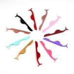 Rustproof Lash Volume Tweezers , OEM Strip Eyelash Tweezers