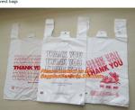 Custom Print Hdpe Plastic T Shirt Bags with Gusset, hdpe bags, ldpe bags, pp