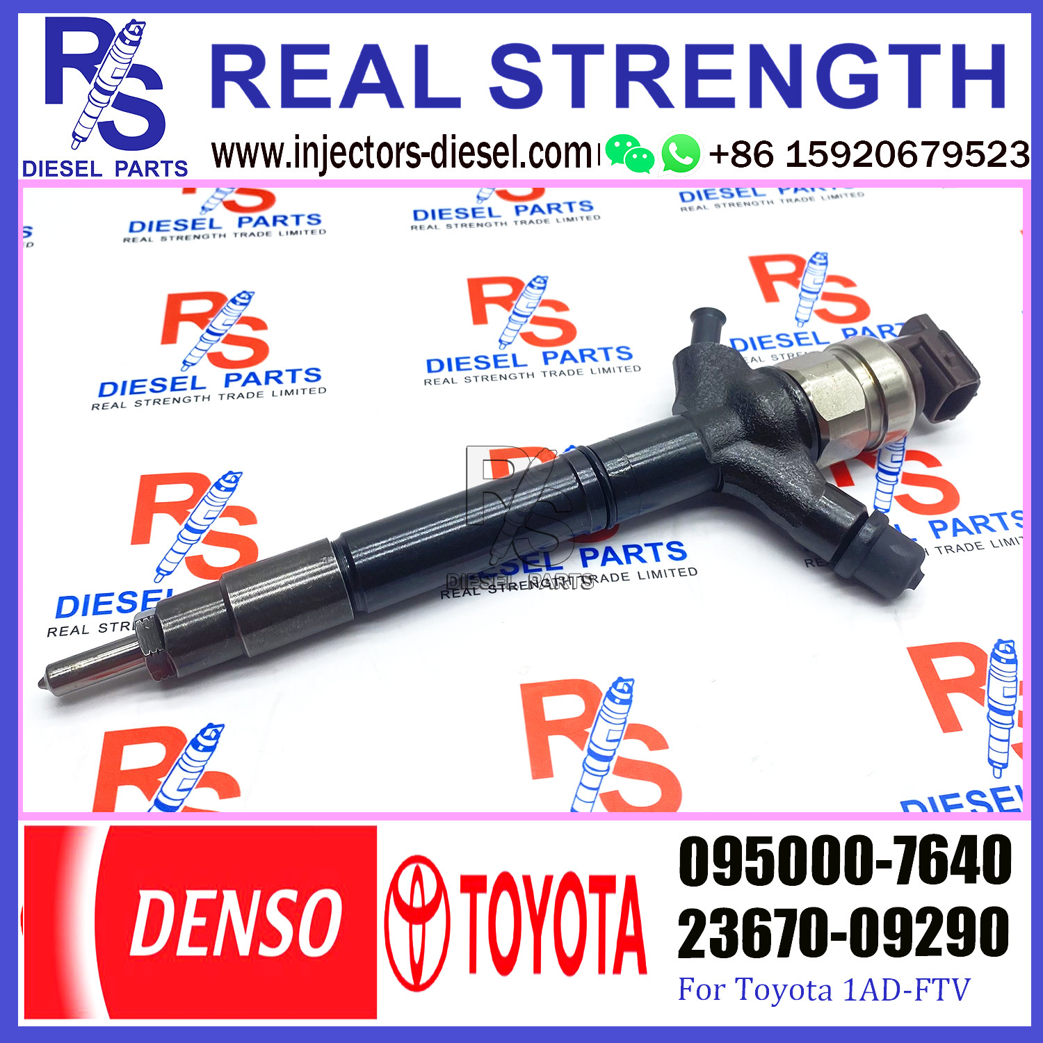 Common Rail Diesel Fuel Injectors 236700R020 23670-0R020 095000-7640 for TOYOTA fuel injector 2AD-FTV