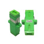 20db SC APC Green Single Mode Fixed Optical Attenuator