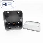 1-Gang 2 Gang Switched Socket Outlet Metal Clad In Grey Painted Surface Finish