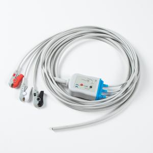 Wholesale ECG Parts 3 Lead AHA Grabber ECG Cable Assembly Durable Design 24 Months Shelf Life from china suppliers