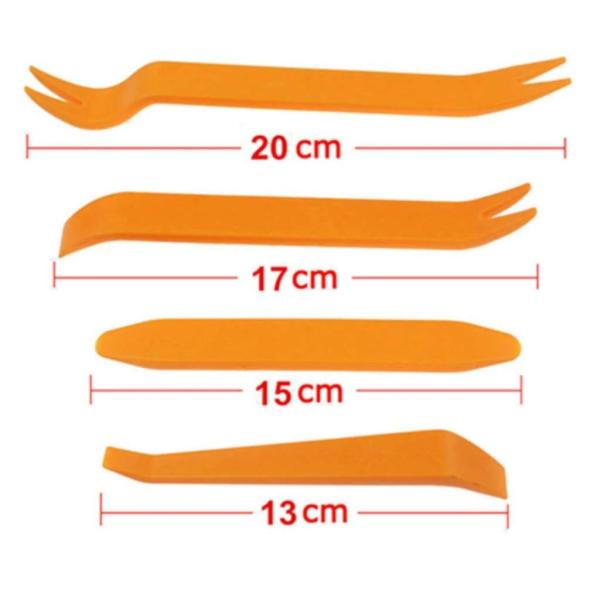 4pcs Car Removal Tool Car Radio Door Clip Panel Trim Dash Auto Radio Removal Pry