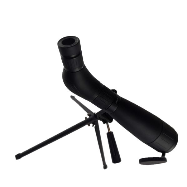 Hot sale black Angled Target Spotting Scope 20x-60x 60mm Angled Spotting Scope for adults