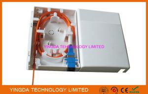 Wholesale 1 Port FTTH Box indoor Wall Mounting Resident Fiber Optical Distribution Box Faceplate from china suppliers