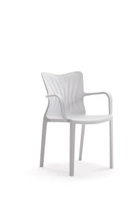 Wholesale White PP Training Room Tables And Chairs Plastic Dining Chairs With Armrest from china suppliers