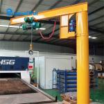 1 ton 2ton 3 ton Free Standing 360 Degree Column Swing Jib Cranes With Electric