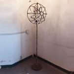 Round Crystal Elegant Retro type iron floor lamp and crystal black floor lamp(WH