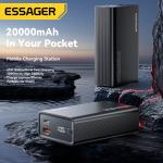 ESSAGER F2014 Series USB C 18W USB Power Bank 20000mah 65W For Phone