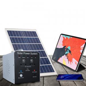 China Wholesale Useful 120W Solar Portable Power Station System Energy Storage Power Bank For Laptop, Mobile Phone,  Lamps, TV, Fan. on sale