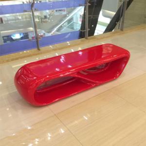 Wholesale Morden moon shape large plaza bench Stool Multifunctional fiberglass Chair from china suppliers