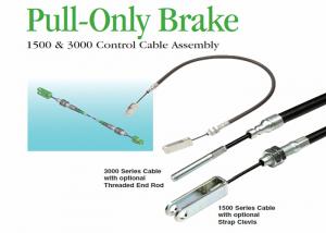 Wholesale Control Cables Pull - Only Brake Cables With Threaded End Rod / Strap Clevis from china suppliers
