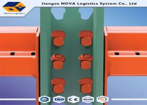 Wholesale 700 - 1200 Mm Racking Depth Teardrop Pallet Rack Q235B Hot Rolled Steel from china suppliers