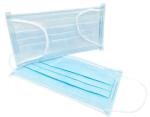 Blue 3 Ply Disposable Mask , Standard Earloop Face Mask Good Breathability
