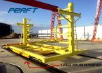 10 T Cable Drum Plate Rail Transfer Cart for industrial warehouse material