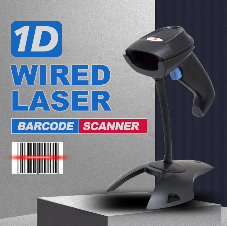 Luckydoor K-211 High Performance Good Price 1d Handheld Long USB Laser Barcode Scanner