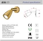 Surface mounted led reading wall light LED bedside wall lamp/flexible headboard
