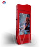 Double Sided 65" Outdoor LCD Kiosk Flag Shape Bright Red Advertising Screen