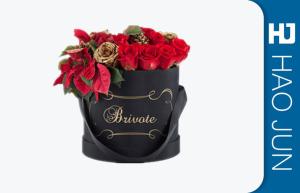 Wholesale Cylinder Cardboard Flower Boxes Recyclabe Gift Paper Boxes With Handle from china suppliers