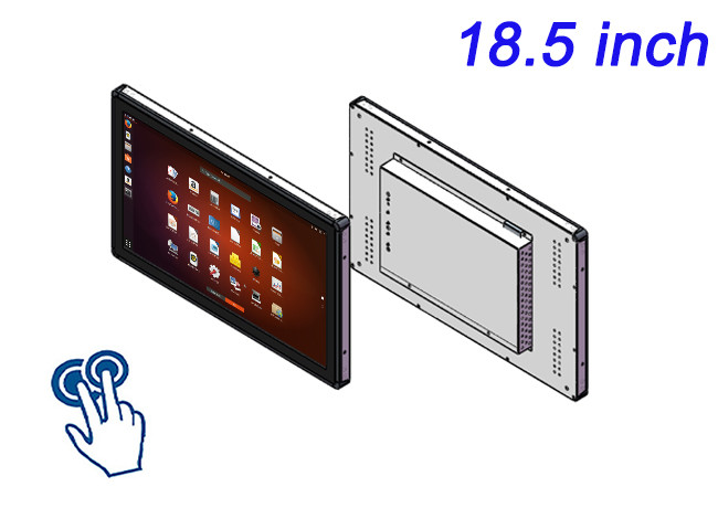 18.5-Inch Linux Touch Embedded Monitor for Intelligent Car Wash Systems, Public Signage, Interactive Museum Panels, and Industrial Controls