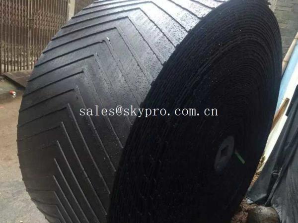 Heat Resistant Rubber Conveyor Belt With 10-24Mpa Tensile Strength , 5-30mm