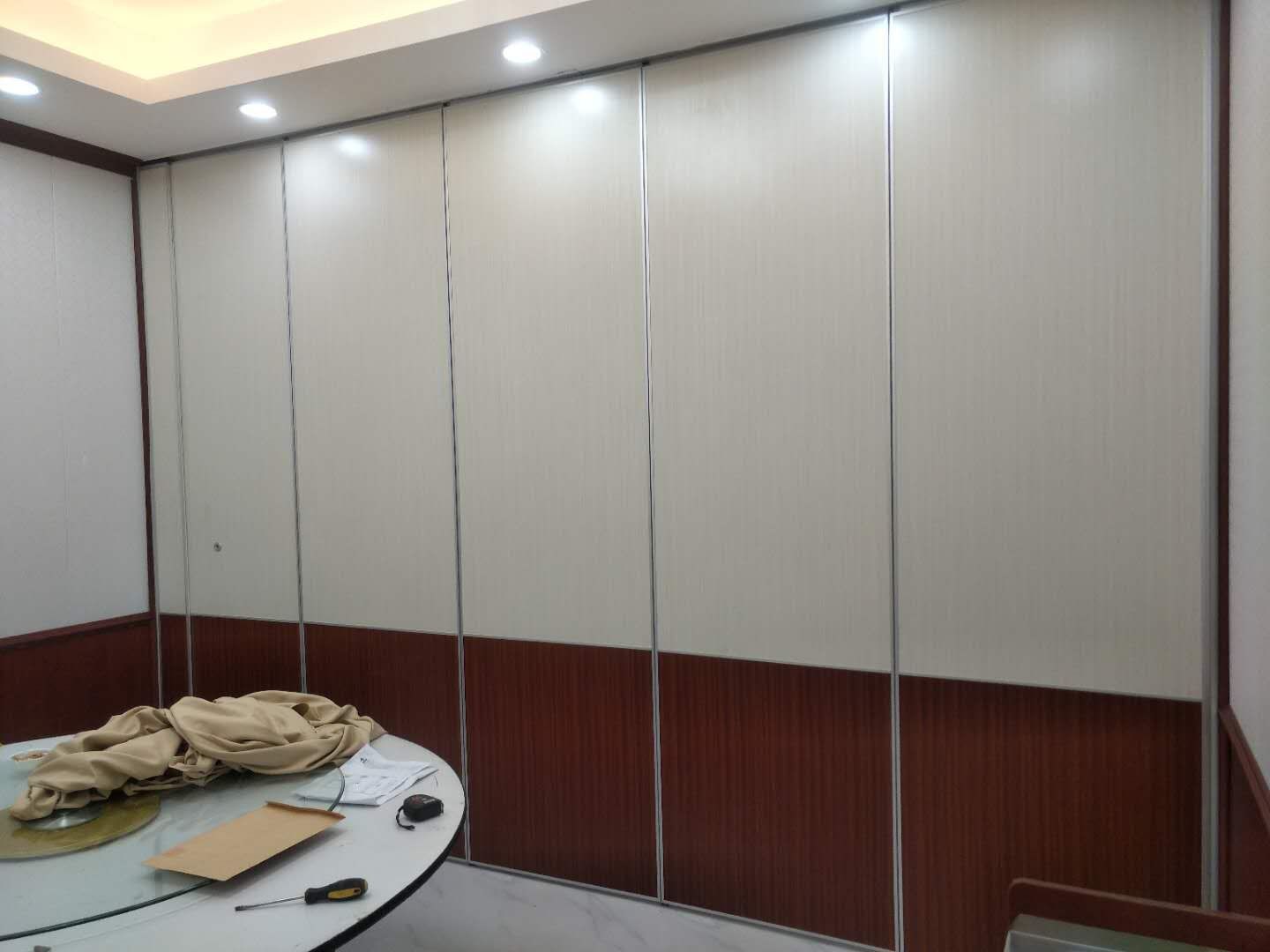 Sliding Movable Office Partition Wall With Wheels Maximum 6 Meters Height