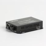 Hioso Industrial Fiber Media Converter 1 GE RJ45+1 GE FX Port for Network IP