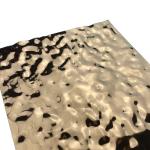 SS 201 304 316 Rose Gold Embossed Ripple Stainless Steel Sheet