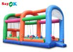 Inflatable Party Games Gauntlet Wet Dry Interactive Inflatable Sports Games With