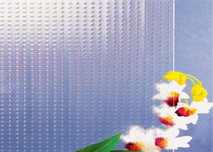 Furniture Decorative Patterned Glass 5mm Thickness Clear Millennium Embossed Glass