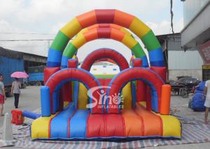 Wholesale Commercial Grade Rainbow Kids Inflatable Obstacle Course Form Sino Inflatables from china suppliers