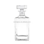 Super Flint Glass 100ML 700ml 750ml Square Bottle 500ml for Gin Whisky Vodka