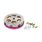 Highly Durable Honda Dio 2pcs Scooter Clutch Upgraded By Racing Boss Silver/Red