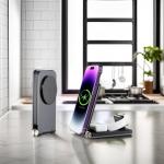 15W Aluminum Foldable Wireless Charging Stand for iPhone 15 Promax Customized