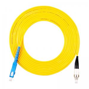 China FC UPC To SC UPC Simplex 3.0mm PVC Single Mode Fiber Patch Cable , Jumper Fiber Patch Cord on sale