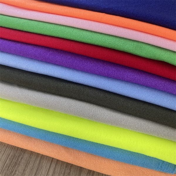 Magic Loop Velvet Warp Brushed Tricot Knitted Fabric For Diving Surfing Suits
