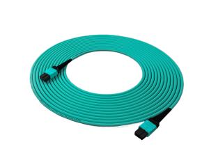 Wholesale OM3 Aqua MTP MPO Patch Cord PVC Trunk Cable 8 Fiber Type A from china suppliers