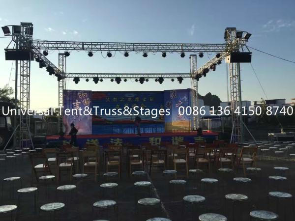 Bolt Aluminum Stage Truss For Outdoor Event , Custom Design Aluminum Triangle
