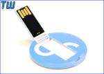 Mini Round Slim Card Medal 2GB Thumb Drives 3D UV Digital Printing
