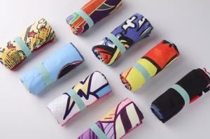 Wholesale Easy To Carry Printed Polyester Beach Towel 200gsm Quick Dry from china suppliers