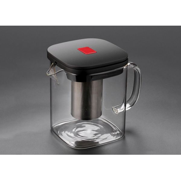 Creative Borosilicate Glass Teapot Square Glass Bubble 600ml 1100ml 1300ml