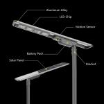 90 Watt 120 Watt LED Solar Powered Lights 20000lm Solar Street Lamp