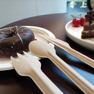 Wholesale 100% Biodegradable Edible Bagasse Paper Cutlery Set For Events from china suppliers