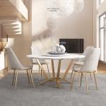 High quality customized color 6 seater luxury marble dining tables