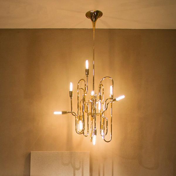 Creative Pendant Lamp Living Room Villa Gold Decor staircase chandelier Clark