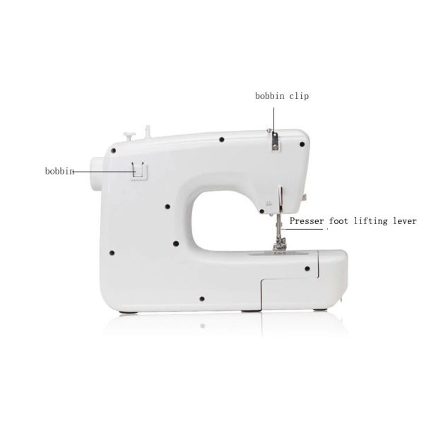 UKICRA Household Mini Sewing Machine Max. Sewing Thickness 0.3-1.8mm for DIY Projects