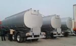 28 Ton Oil Tank Small Semi Trailer Trucks With 3 Apartments And Pipe