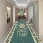 Simple Polyester Fiber Custom Commercial Rugs Entrance Corridor Stairway Hotel