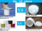 Round Shape Travel PP Cosmetic Jar Odorless 500ml empty ointment Cream Jar